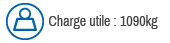 Charge utile 1090Kg