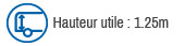 Hauteur utile 1.60