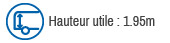 Hauteur utile 1,95M