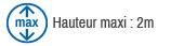 Hauteur max 2M