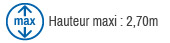 Hauteur max 2M