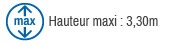 Hauteur utile 2,20M