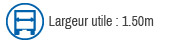 Largeur utile 1,50M