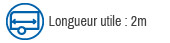Longueur utile 2M
