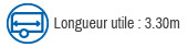 Longueur utile 3,30M
